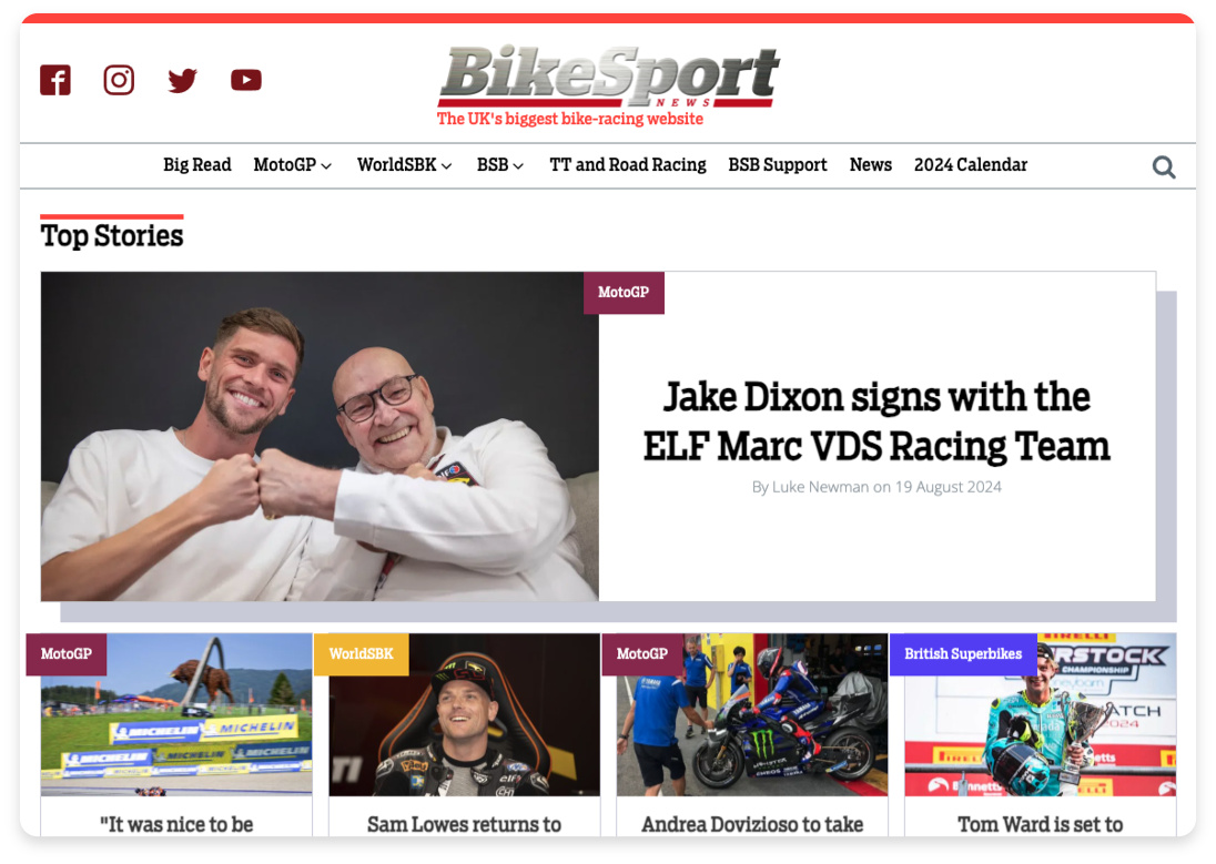 Bikesport News Screenshot